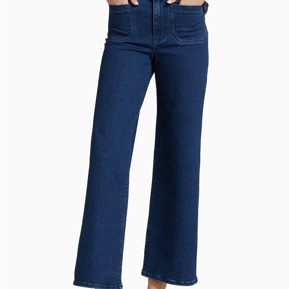 Frame Le Slim Palazzo Jeans with Front patch pockets 26 - Picture 2 of 11
